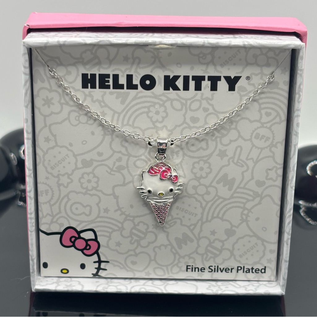 Hello Kitty Ice Cream Cone Necklace 10$